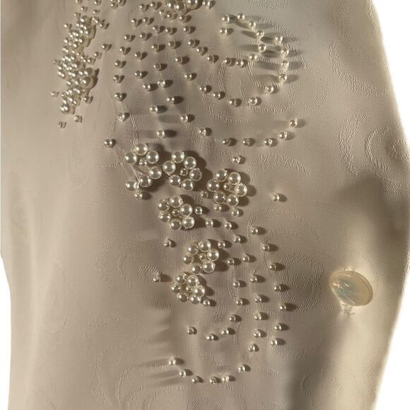 Laura and Jayne Women’s Vintage White Blouse Button Up 80s 90s Size 14 - Picture 5 of 15